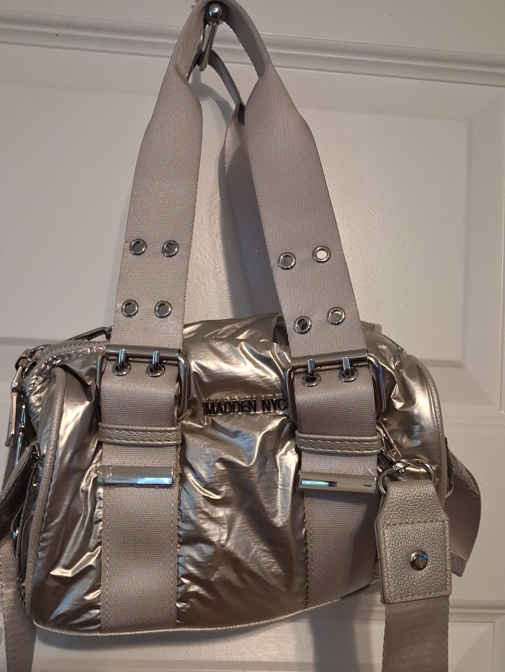 Steve Madden Metallic Silver Shoulder Bag